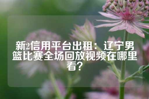 新2信用平台出租：辽宁男篮比赛全场回放视频在哪里看？-第1张图片-皇冠信用盘出租